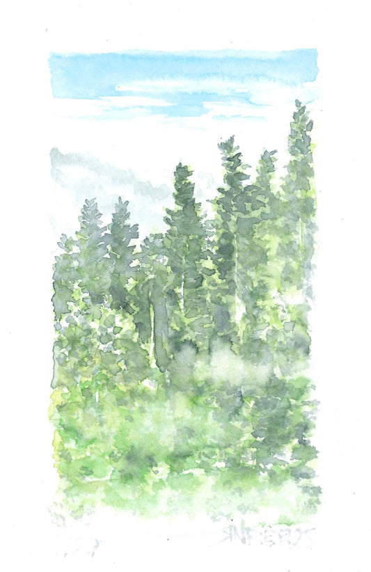 "Heart of the Woods” - 8x10 Watercolor Print | Appalachian Trail Inspired Art