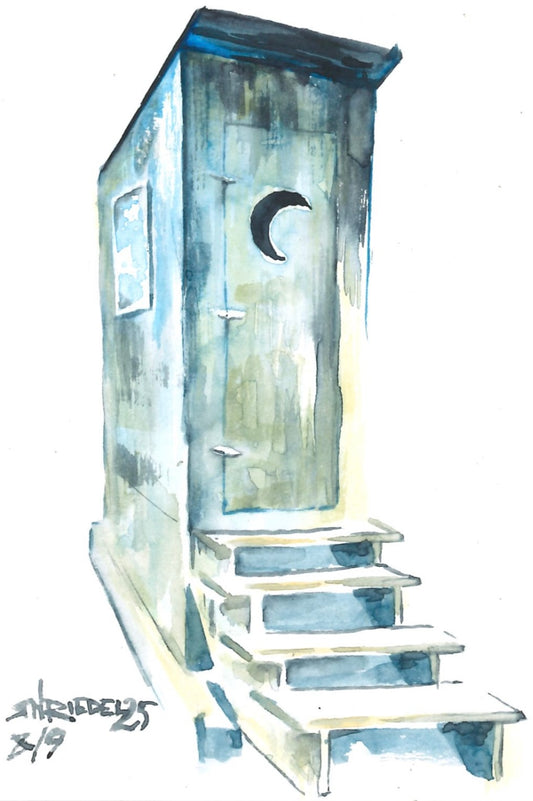 “Privy” - 8x10 Watercolor Print | Appalachian Trail Inspired Art