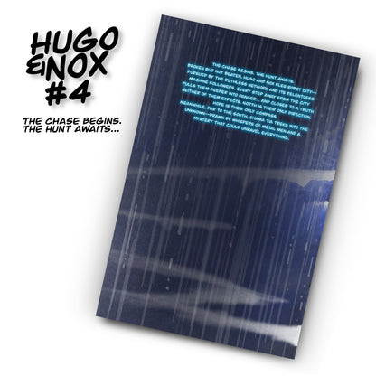Hugo and Nox Comic Book Issue #4 – The Chase Begins | Hand-drawn Sci-Fi by Robert N. Riedel (Standard Size)