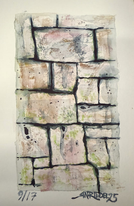 "Stone Shelter” - 8x10 Watercolor Print | Appalachian Trail Inspired Art