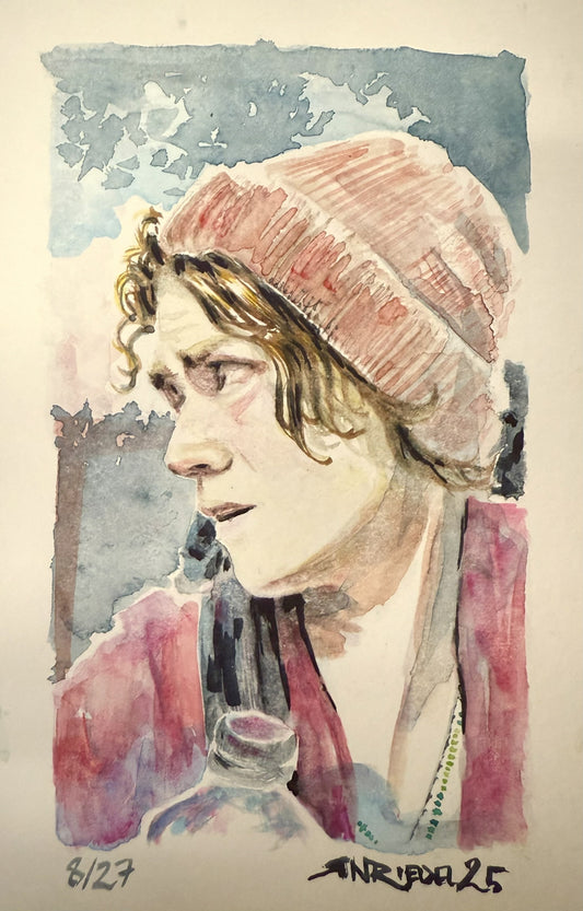 "Ruined Portrait” - 8x10 Watercolor Print | Appalachian Trail Inspired Art