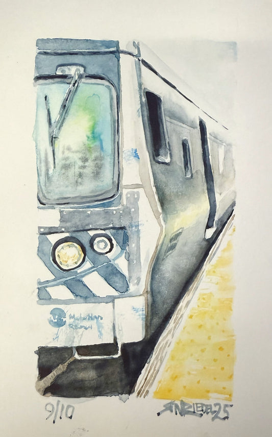 "Riding the Rails, NY” - 8x10 Watercolor Print | Appalachian Trail Inspired Art