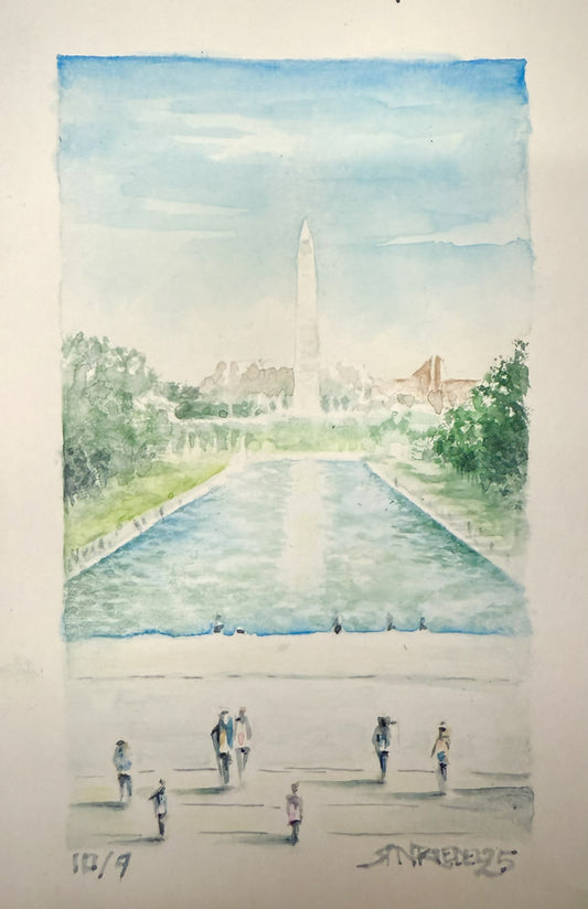"Washington Monument” - 8x10 Watercolor Print | Appalachian Trail Inspired Art
