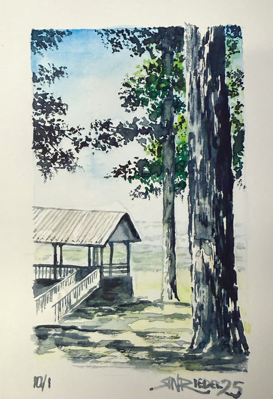 "Picnic in Maryland” - 8x10 Watercolor Print | Appalachian Trail Inspired Art
