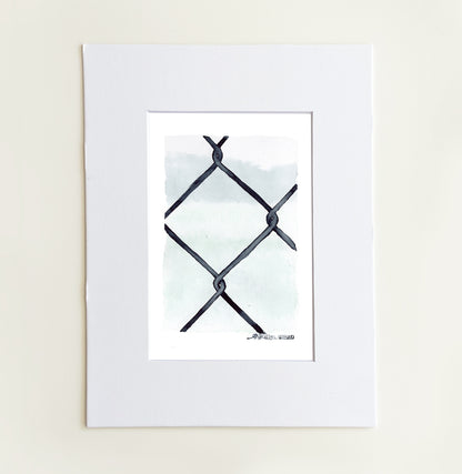 "Dimond Links” - 8x10 Watercolor Print | Appalachian Trail Inspired Art