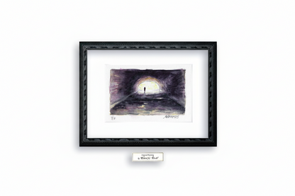 "Light At The End" - Artist's Original Watercolor  | Appalachian Trail Thru Hikers Art