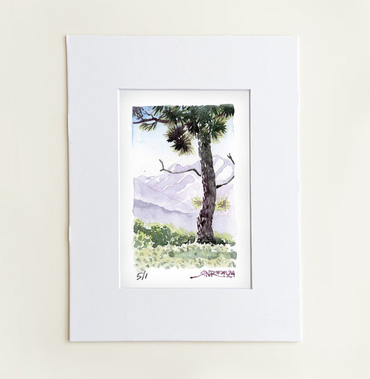 “Trailside Reverie” - 8x10 Watercolor Print |  Mount Baden-Powell Watercolor Print