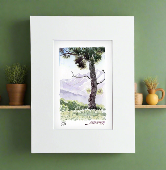“Trailside Reverie” - 8x10 Watercolor Print |  Mount Baden-Powell Watercolor Print
