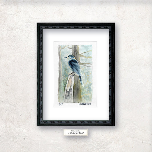 "Trail Companion" - Artist's Original Watercolor  | Appalachian Trail Thru Hikers Art