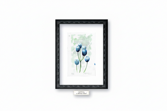 "Blue Harvest" - Artist's Original Watercolor  | Appalachian Trail Thru Hikers Art