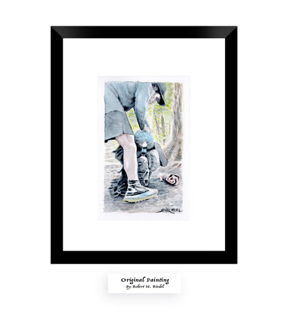 "What We Carry" - Artist's Original Watercolor  | Appalachian Trail Thru Hikers Art