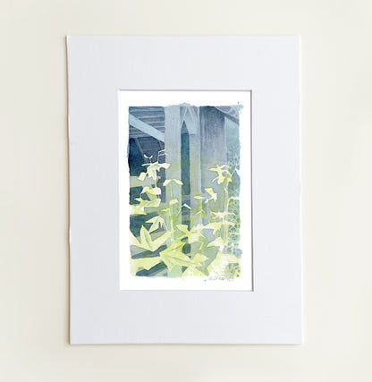 "Under the Bridge” - 8x10 Watercolor Print | Appalachian Trail Inspired Art