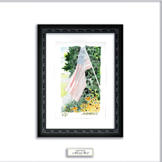 SOLD "Stars and Stripes" - Artist's Original | Appalachian Trail Original Painting