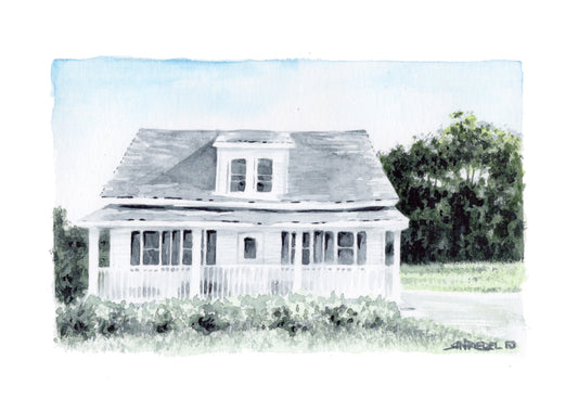 "Stromback House” - 8x10 Watercolor Print | Appalachian Trail Inspired Art