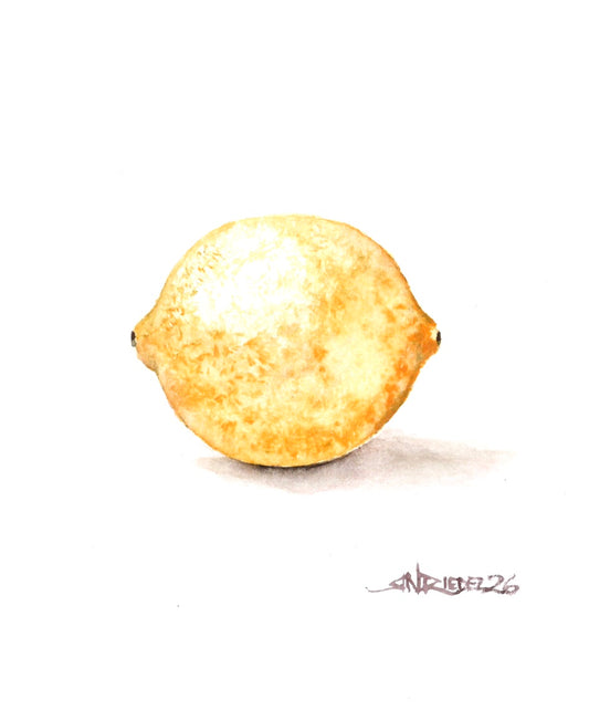 "When Life Gives You" | 8x10 Watercolor Print, Kitchen Art,