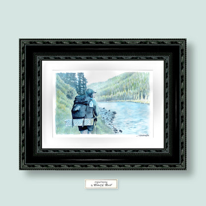"Almost There" -Artist's Original  | Original Hand-Painted Watercolor from the Pacific Crest Trail