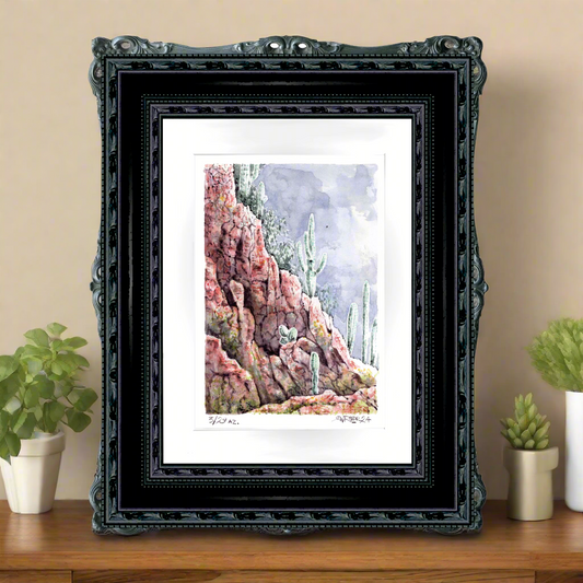 "Arizona Trail" - Artist's Original | Original Hand-Painted Desert Watercolor Inspired by the Arizona Trail