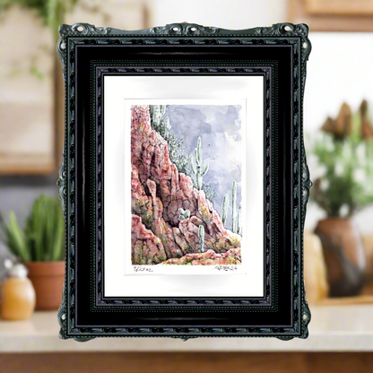 "Arizona Trail" - Artist's Original | Original Hand-Painted Desert Watercolor Inspired by the Arizona Trail