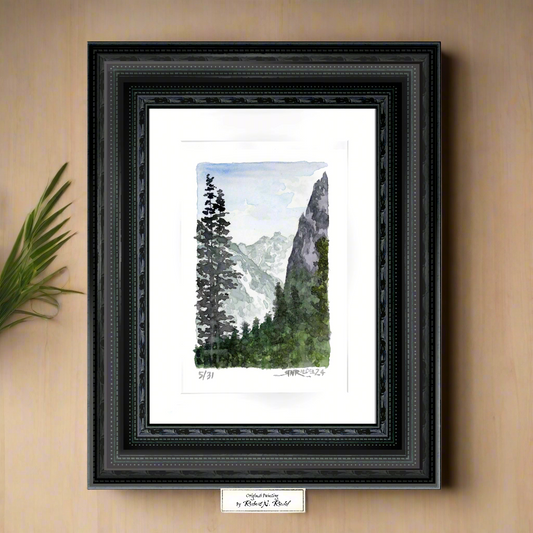 "View from Lone Pine" - Artist's Original | Pacific Crest Trail Original | Lone Pine, California