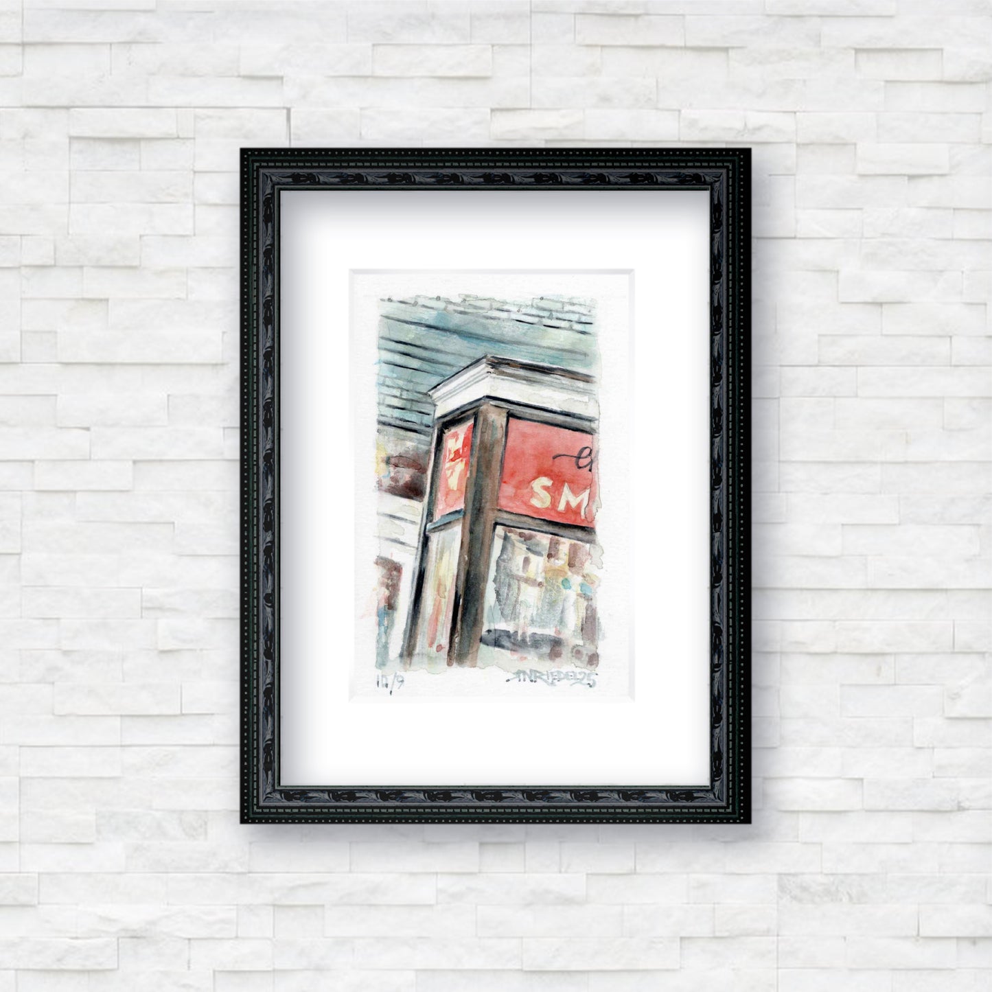 "Ben's Chili" - Artist's Original Watercolor  | Appalachian Trail Thru Hikers Art