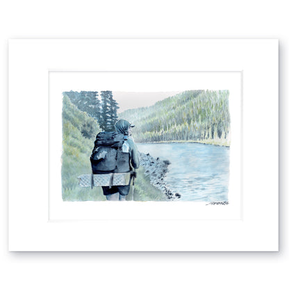 “Almost There” - 8x10 Watercolor Print | Pacific Crest Trail Inspired Art
