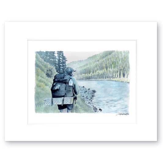 “Almost There” - 8x10 Watercolor Print | Pacific Crest Trail Inspired Art