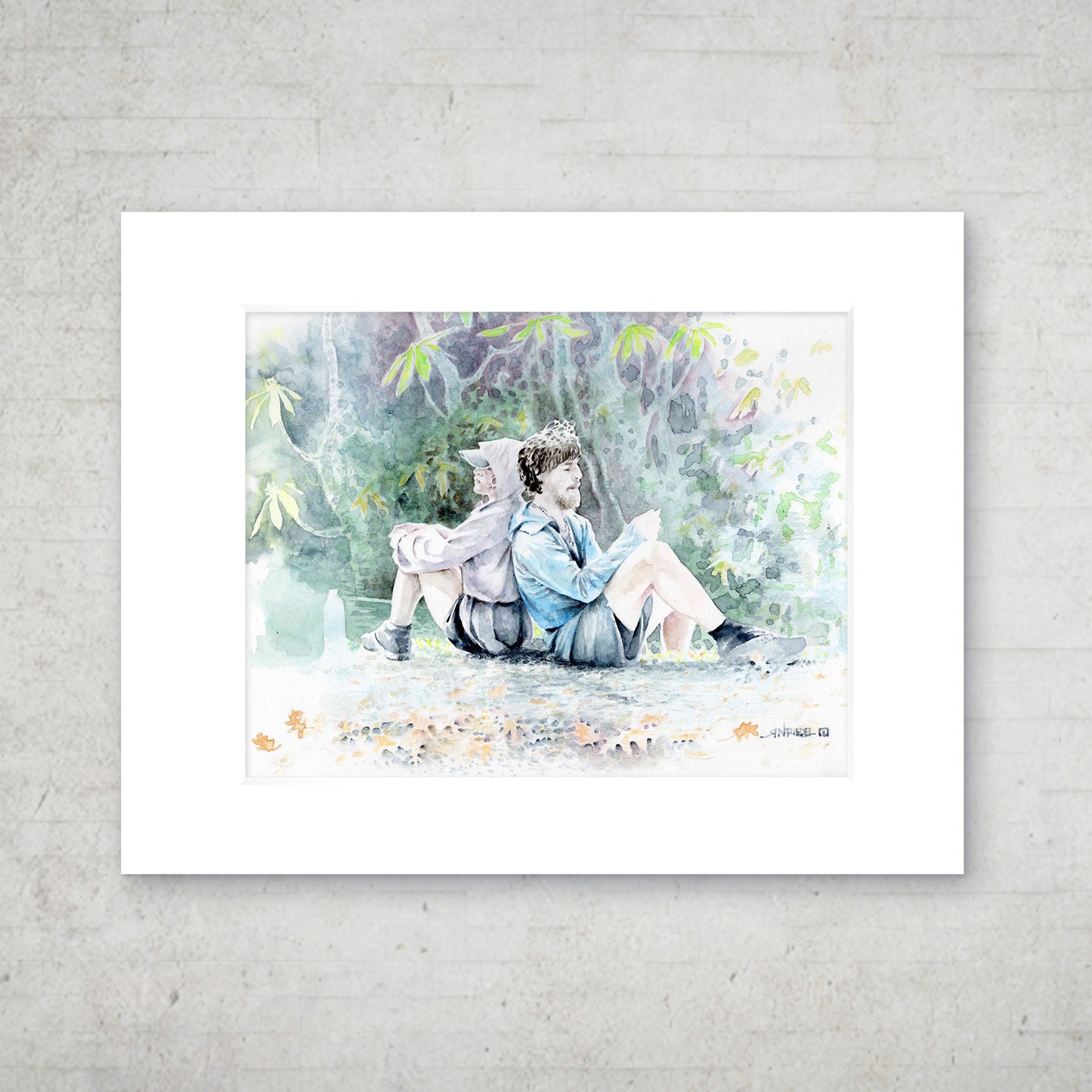 "Back to Back" - 11x14 Watercolor Print  | Appalachian Trail Inspired Artwork