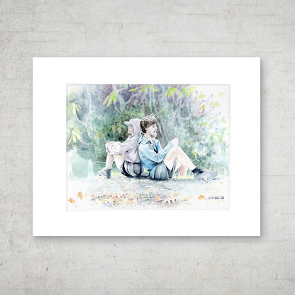 "Back to Back" - 11x14 Watercolor Print  | Appalachian Trail Inspired Artwork