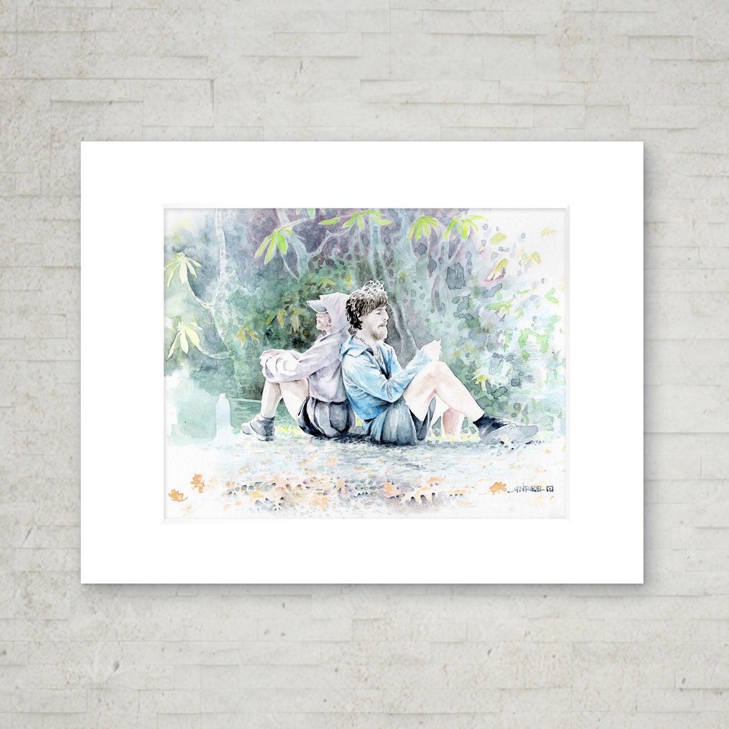 "Back to Back" - 11x14 Watercolor Print  | Appalachian Trail Inspired Artwork