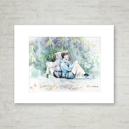 "Back to Back" - 11x14 Watercolor Print  | Appalachian Trail Inspired Artwork