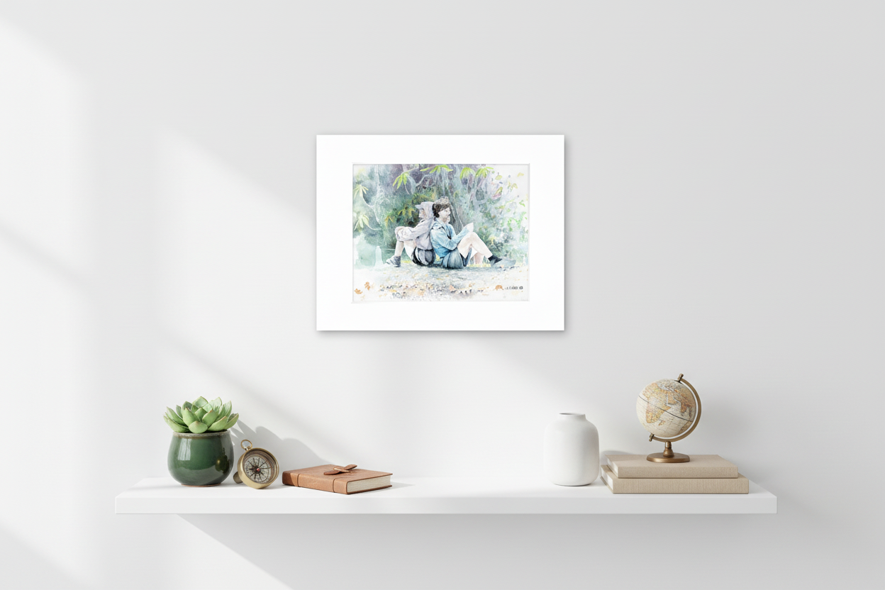 "Back to Back" - 11x14 Watercolor Print  | Appalachian Trail Inspired Artwork