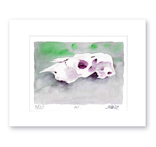 “Cow Skull” - 8x10 Watercolor Print | Pacific Crest Trail Inspired Art