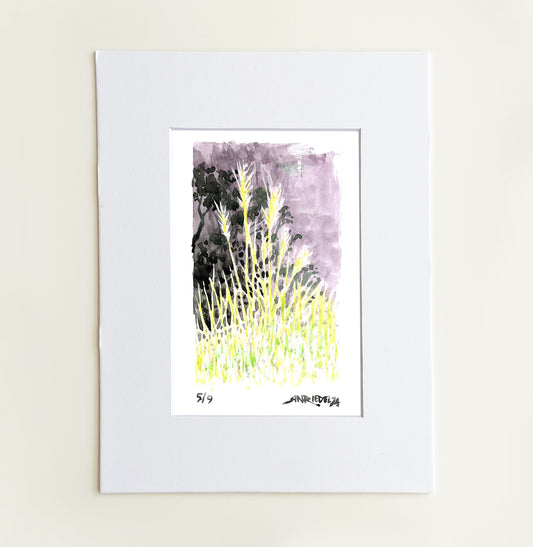 “Desert Grass” - 8x10 Watercolor Print | Pacific Crest Trail Inspired Art