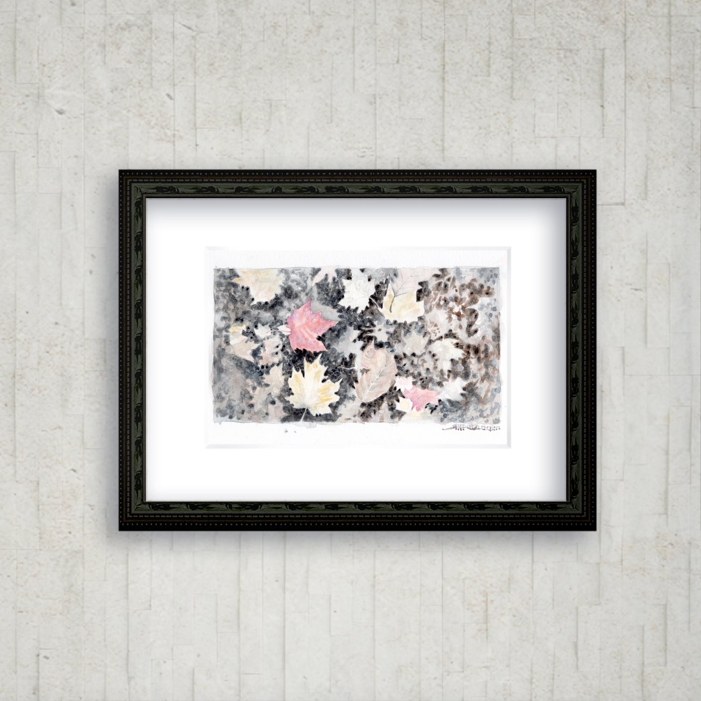 "Fallen Color" - Artist's Original Watercolor  | Appalachian Trail Thru Hikers Art