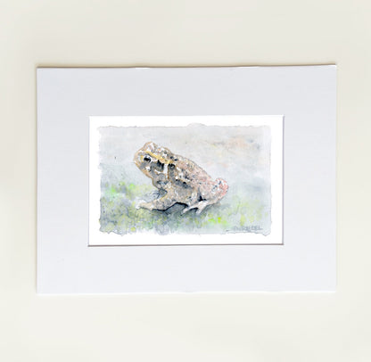 "Mossy Visitor” - 8x10 Watercolor Print | Appalachian Trail Inspired Art