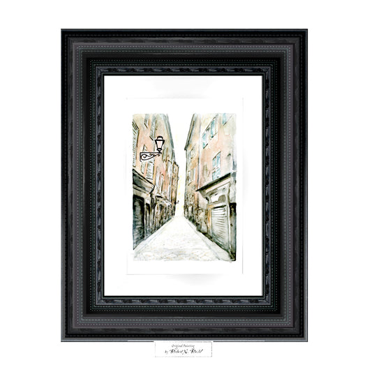 "Early Morning in Old Nice" Artist's Original | Original Watercolor Painted in France