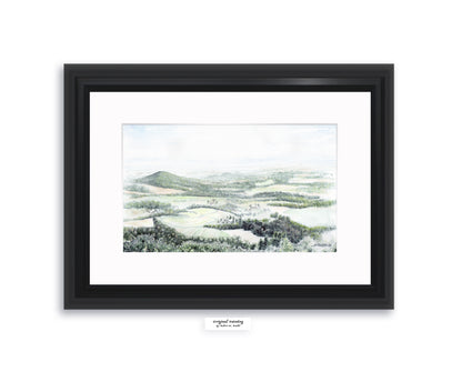 "Pinnacle Overlook (PA)" - Artist's Original Watercolor  | Appalachian Trail Thru Hikers Art