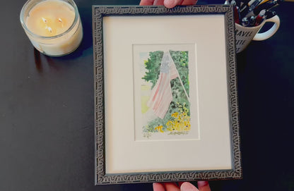 "Golden Canopy, Pennsylvania" - Artist's Original Watercolor  | Appalachian Trail Thru Hikers Art