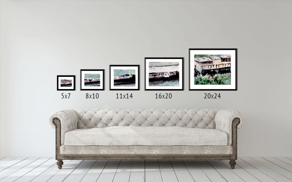 "Welcome Home"-11x14  Watercolor Print | Chattanooga, Tennessee Watercolor Print