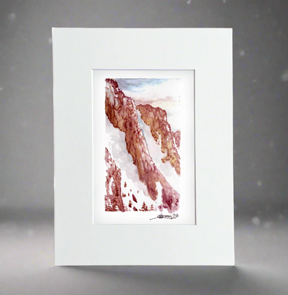 "San Jacinto Sunrise " - 8x10 Watercolor Print | Pacific Crest Trail Inspired Art