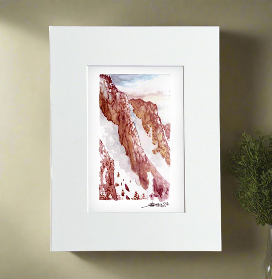 "San Jacinto Sunrise " - 8x10 Watercolor Print | Pacific Crest Trail Inspired Art