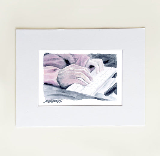 "Between the Lines” - 8x10 Watercolor Print | Appalachian Trail Inspired Art